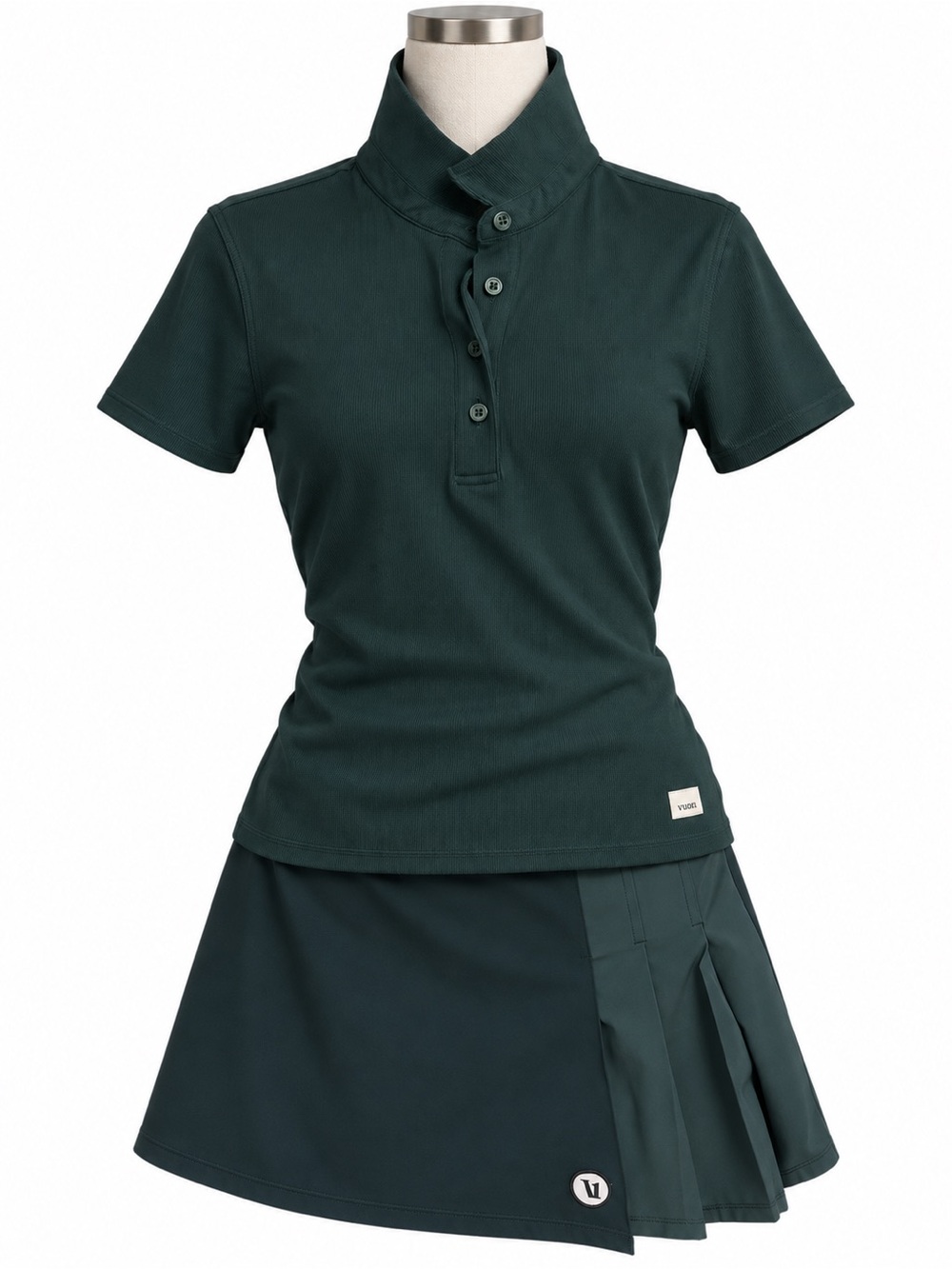 Vuori Classic Short-Sleeve tennis shirt and dress; matching tennis set